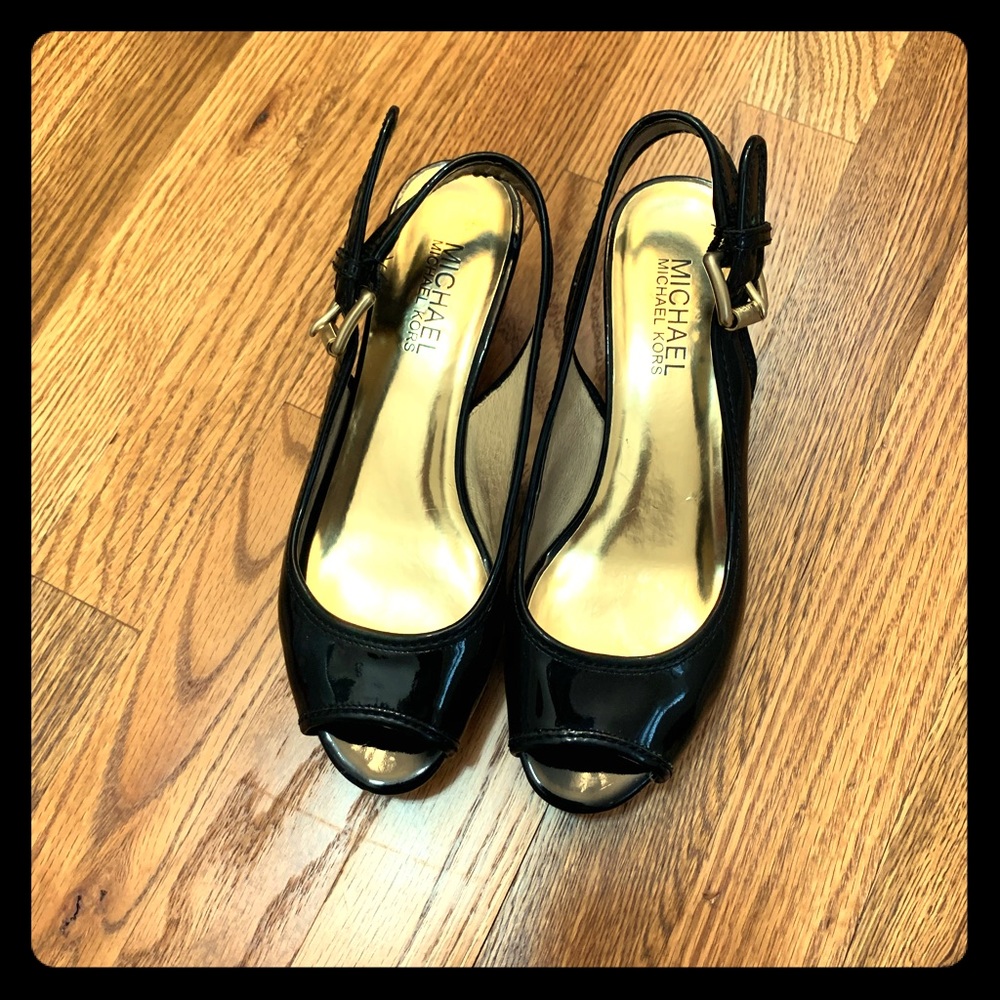 Michael Kors Wedge sandals used once! Size 5.5